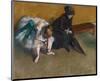Waiting-Edgar Degas-Mounted Art Print