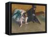 Waiting-Edgar Degas-Framed Stretched Canvas