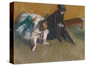 Waiting-Edgar Degas-Stretched Canvas