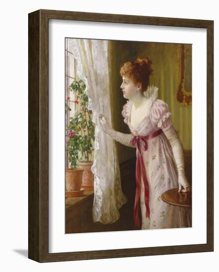 Waiting-Charles Haigh-Wood-Framed Giclee Print