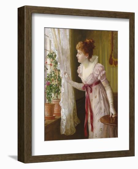 Waiting-Charles Haigh-Wood-Framed Giclee Print