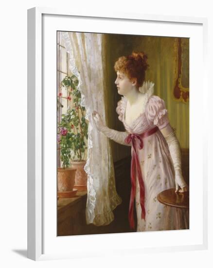 Waiting-Charles Haigh-Wood-Framed Giclee Print