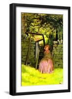 Waiting-John Everett Millais-Framed Art Print