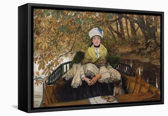 Waiting-James Jacques Joseph Tissot-Framed Stretched Canvas