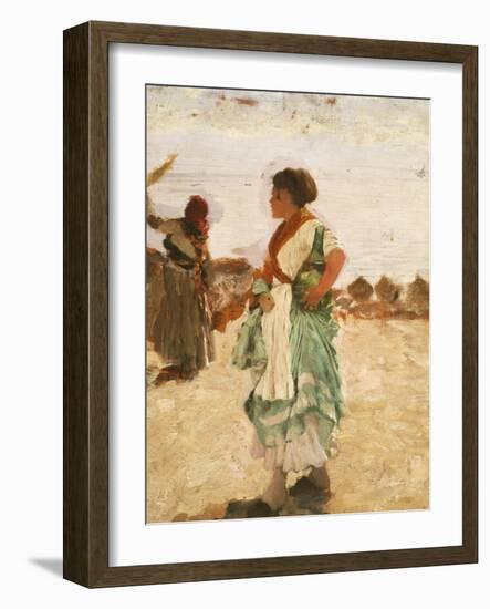 Waiting-Giuseppe De Nittis-Framed Giclee Print