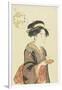 Waitress Okita of Naniwaya Teahouse, 1792-1793-Katsukawa Shuncho-Framed Giclee Print