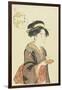 Waitress Okita of Naniwaya Teahouse, 1792-1793-Katsukawa Shuncho-Framed Giclee Print