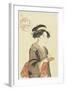 Waitress Okita of Naniwaya Teahouse, 1792-1793-Katsukawa Shuncho-Framed Giclee Print