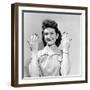 Waitress Showing Her Neatly Polished Nails at Industry School in Wichita, Kansas. 1949-George Skadding-Framed Photographic Print