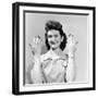 Waitress Showing Her Neatly Polished Nails at Industry School in Wichita, Kansas. 1949-George Skadding-Framed Photographic Print