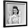 Waitress Showing Her Neatly Polished Nails at Industry School in Wichita, Kansas. 1949-George Skadding-Framed Photographic Print