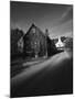 Waits River, View of Church and Barn in Autumn, Northeast Kingdom, Vermont, USA-Walter Bibikow-Mounted Photographic Print