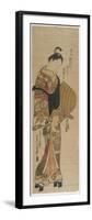 Wakashu in the Guise of Komuso, 1736-1741-Okumura Masanobu-Framed Giclee Print