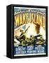 WAKE ISLAND, window card, 1942.-null-Framed Stretched Canvas