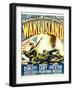 WAKE ISLAND, window card, 1942.-null-Framed Art Print