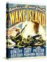 WAKE ISLAND, window card, 1942.-null-Stretched Canvas