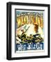 WAKE ISLAND, window card, 1942.-null-Framed Art Print