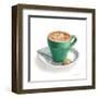 Wake Me Up Coffee II on White-Danhui Nai-Framed Art Print