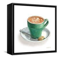 Wake Me Up Coffee II on White-Danhui Nai-Framed Stretched Canvas