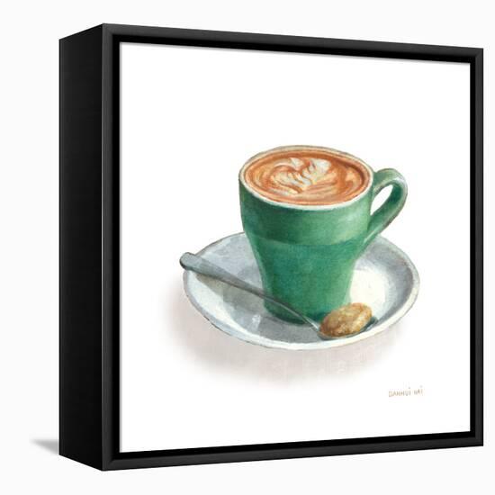 Wake Me Up Coffee II on White-Danhui Nai-Framed Stretched Canvas
