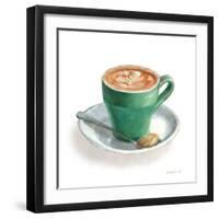 Wake Me Up Coffee II on White-Danhui Nai-Framed Art Print
