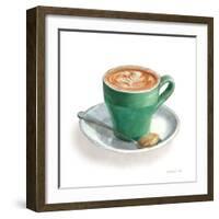 Wake Me Up Coffee II on White-Danhui Nai-Framed Art Print