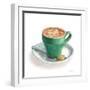 Wake Me Up Coffee II on White-Danhui Nai-Framed Art Print