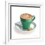 Wake Me Up Coffee II on White-Danhui Nai-Framed Art Print