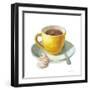 Wake Me Up Coffee IV on White-Danhui Nai-Framed Art Print