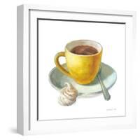 Wake Me Up Coffee IV on White-Danhui Nai-Framed Art Print