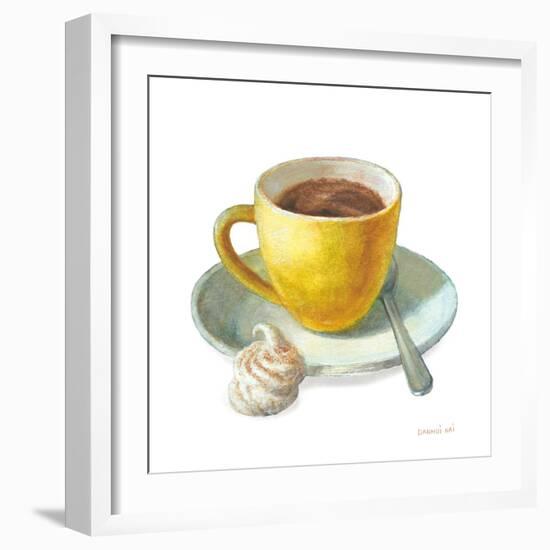 Wake Me Up Coffee IV on White-Danhui Nai-Framed Art Print