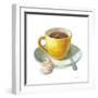 Wake Me Up Coffee IV on White-Danhui Nai-Framed Art Print