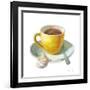 Wake Me Up Coffee IV on White-Danhui Nai-Framed Art Print