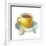 Wake Me Up Coffee IV on White-Danhui Nai-Framed Art Print