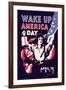 Wake Up America Day-James Montgomery Flagg-Framed Art Print