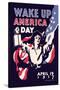 Wake Up America Day-James Montgomery Flagg-Stretched Canvas