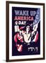 Wake Up America Day-James Montgomery Flagg-Framed Art Print