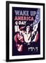 Wake Up America Day-James Montgomery Flagg-Framed Art Print