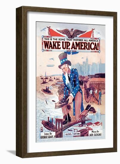 Wake Up, America!-null-Framed Art Print