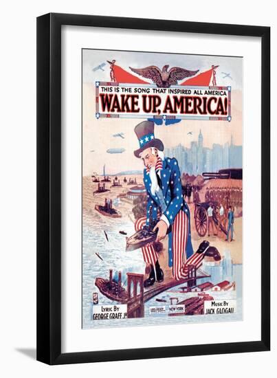 Wake Up, America!-null-Framed Art Print