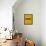 Wake Up and Be Awesome Yellow-NaxArt-Framed Stretched Canvas displayed on a wall