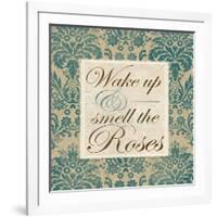 Wake Up and Smell the Roses-Elizabeth Medley-Framed Art Print