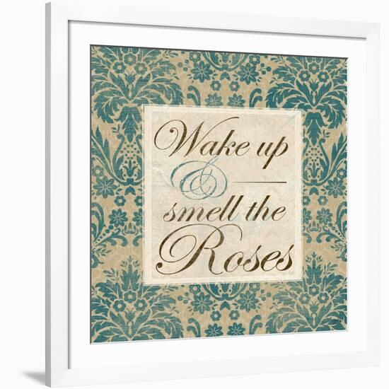 Wake Up and Smell the Roses-Elizabeth Medley-Framed Art Print