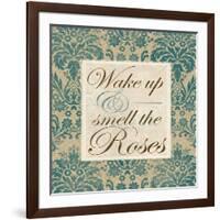 Wake Up and Smell the Roses-Elizabeth Medley-Framed Art Print