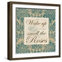 Wake Up and Smell the Roses-Elizabeth Medley-Framed Art Print