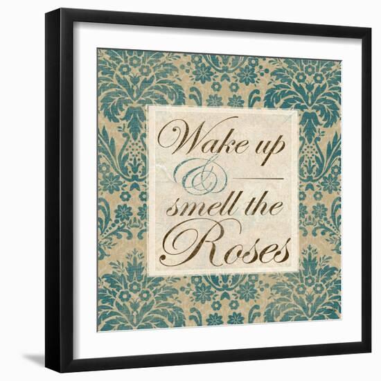 Wake Up and Smell the Roses-Elizabeth Medley-Framed Art Print