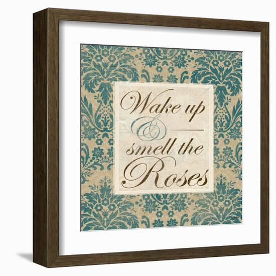 Wake Up and Smell the Roses-Elizabeth Medley-Framed Art Print