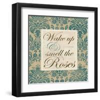 Wake Up and Smell the Roses-Elizabeth Medley-Framed Art Print