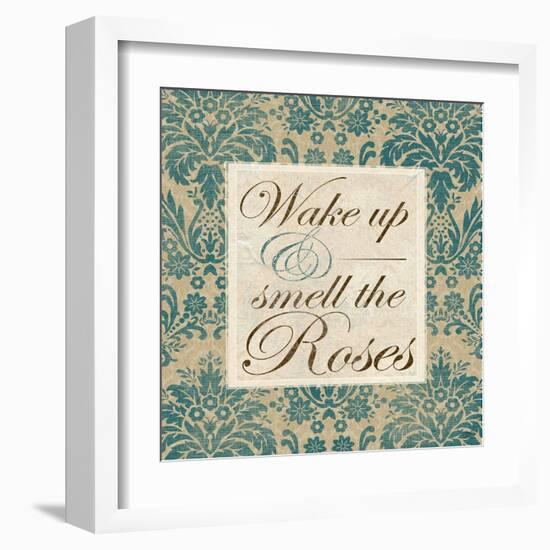 Wake Up and Smell the Roses-Elizabeth Medley-Framed Art Print