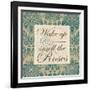 Wake Up and Smell the Roses-Elizabeth Medley-Framed Art Print